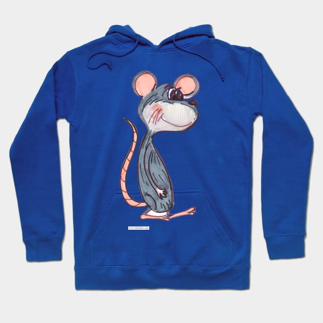 Cartoon Mouse Cute Rodent Friend Marker Art Hoodie by Tshirtfort